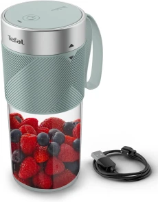 Блендер Tefal Lightmix портативний для смузі, чаша-300мл, USB, тритан, зелений №9
