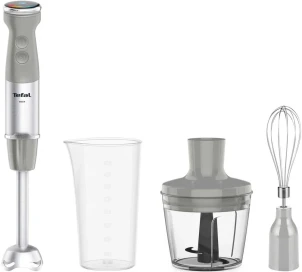 Блендер Tefal погружной Quickchef+ 1000Вт, 3в1, чаша-800мл, чоппер-500мл, турборежим, серебристо-серый №2