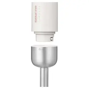 Блендер Sencor погружной Pulse, 180Вт, 4в1, чаша-700мл, беспроводной, USB-C, капучинатор, бело-розовый №9