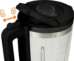 Блендер Gorenje стаціонарний 1400Вт, чаша-1750мл, додаткові ємкості, кавомолка, кришення льоду, приготування супу, імпульсний режим, метал №6