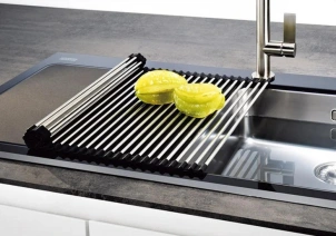 Килимок для кухонної мийки Rollmat, 468х420мм, нерж №2