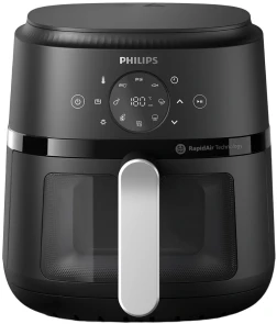 Мультипечь Philips Ovi digital, 1500Вт, чаша-4.2л, сенсорное управление, 13 авто. программ, окошко, пластик, черный №1