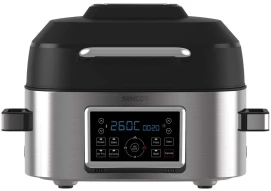 Мультипечь Sencor Vita, 1660Вт, чаша-6л, сенсорное управл., 40-265°C, 7 программ, металл/пластик, серо-черный