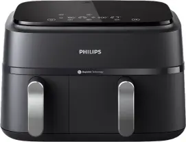 Мультипечь Philips Ovi Dual Series 3000 2750Вт, чаша-6+3л, сенсорное управл., 2 контейнера, 8 авто. Программ, пластик, черный