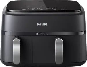 Мультипечь Philips Ovi Dual Series 3000 2750Вт, чаша-6+3л, сенсорное управл., 2 контейнера, 8 авто. Программ, пластик, черный №1