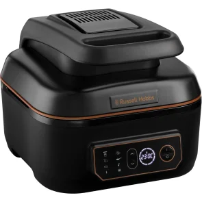 Мультипечь Russell Hobbs SatisFry Air&Grill, 1745Вт, чаша-5.5л, сенсорное управл., алюминий/пластик, черно-оранжевый №2