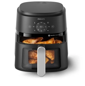 Мультипечь Philips Ovi digital, 1500Вт, чаша-4.2л, сенсорное управление, 13 авто. программ, окошко, пластик, черный №4