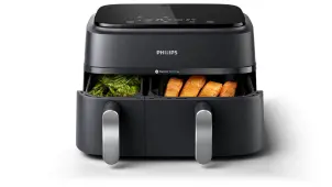Мультипечь Philips Ovi Dual Series 3000 2750Вт, чаша-6+3л, сенсорное управл., 2 контейнера, 8 авто. Программ, пластик, черный №4