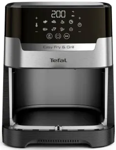 Мультипечь Tefal EasyFry&Grill Precision, 1550Вт, чаша-4.2л, сенсорное управл., пластик, серый №4