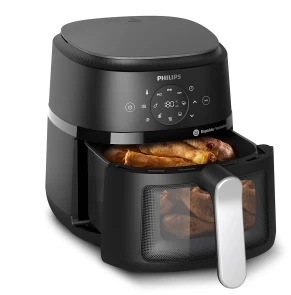 Мультипечь Philips Ovi digital, 1500Вт, чаша-4.2л, сенсорное управление, 13 авто. программ, окошко, пластик, черный №5