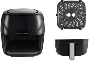 Мультипечь Russell Hobbs SatisFry Air Medium, 1350Вт, чаша-4л, сенсорное управл., алюминий/пластик, черно-серый №6