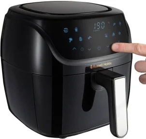 Мультипечь Russell Hobbs SatisFry Air Medium, 1350Вт, чаша-4л, сенсорное управл., алюминий/пластик, черно-серый №7