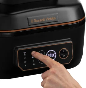 Мультипечь Russell Hobbs SatisFry Air&Grill, 1745Вт, чаша-5.5л, сенсорное управл., алюминий/пластик, черно-оранжевый №7
