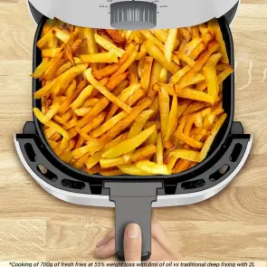 Мультипіч Tefal Easy Fry Essential, 1430Вт, чаша-3.5л, механічне керув., пластик, білий №7