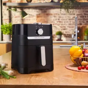 Мультипечь Tefal AirFry&Grill, 1550Вт, чаша-4.2л, электронное управл., пластик, черный №6