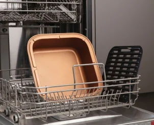 Мультипечь Russell Hobbs SatisFry Air&Grill, 1745Вт, чаша-5.5л, сенсорное управл., алюминий/пластик, черно-оранжевый №9