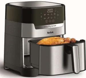 Мультипечь Tefal EasyFry&Grill Precision, 1550Вт, чаша-4.2л, сенсорное управл., пластик, серый №8