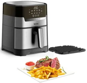 Мультипечь Tefal EasyFry&Grill Precision, 1550Вт, чаша-4.2л, сенсорное управл., пластик, серый №9