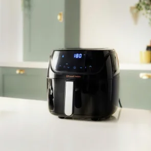 Мультипечь Russell Hobbs SatisFry Air Medium, 1350Вт, чаша-4л, сенсорное управл., алюминий/пластик, черно-серый №11