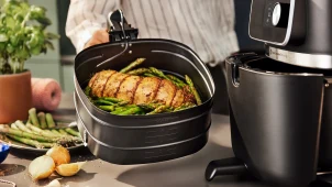 Мультипіч Philips Ovi Combi Connected, 2200Вт, чаша-8.3л, механічне керув., 22 авто. програм, пластик, чорний №6