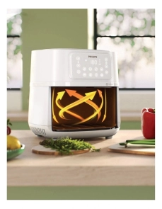 Мультипіч Philips XXL Connected 2000Вт, чаша-7,2 л, сенсорне керування, 16 програм, пластик, біло-сріблястий №5