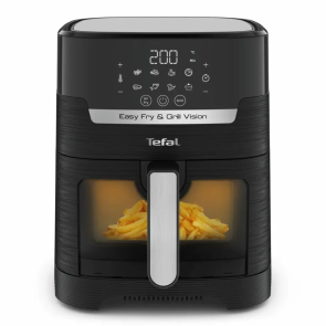 Мультипечь Tefal Easy Fry&Grill Vision Window, 1550Вт, чаша-4.2л, сенсорное управл., 10 программ, с окошком, пластик, черный №2