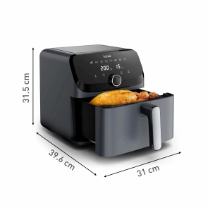 Мультипіч Tefal Easy Fry Mega, 1700Вт, чаша-7.5л, сенсорне керув., 8 програм, пластик, темно-сірий №4