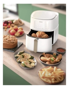 Мультипіч Philips XXL Connected 2000Вт, чаша-7,2 л, сенсорне керування, 16 програм, пластик, біло-сріблястий №7