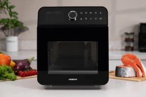 Мультипечь Ardesto, 2250Вт, объем-15л, сенсорное управление, функция приготовления на пару, 40-220°C, металл/пластик, бело-черный №6