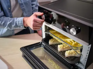 Мультипіч Tefal EasyFry Oven Multifunctional, 1800Вт, механічне керув., пластик, чорний №7