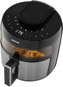 Мультипіч Sencor Vita, 1500Вт, чаша-5л, сенсорне керув., 8 програм, метал/пластик, сіро-чорний №9