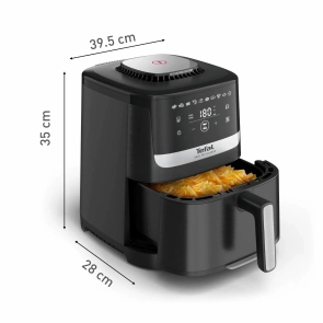 Мультипечь Tefal Easy Fry Silence, 1670Вт, чаша-5л, сенсорное управл., 10 программ, пластик, черный №4