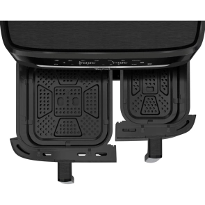 Мультипіч Tefal Dual Easy Fry XXL, 2700Вт, чаша-6.5+4.5л, сенсорне керув., 2 чаши, гриль, пластик, чорний №4