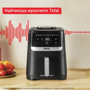 Мультипечь Tefal Easy Fry Silence, 1670Вт, чаша-5л, сенсорное управл., 10 программ, пластик, черный №6