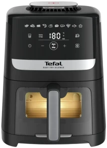 Мультипечь Tefal Easy Fry Silence Vision, 1670Вт, чаша-5л, сенсорное управл., 10 программ, с окошком, пластик, черный №1