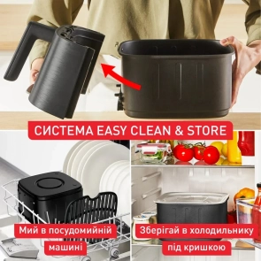 Мультипечь Tefal Easy Fry Silence, 1670Вт, чаша-5л, сенсорное управл., 10 программ, пластик, черный №7