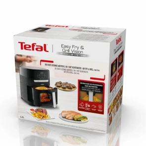 Мультипечь Tefal Easy Fry&Grill Vision Window, 1550Вт, чаша-4.2л, сенсорное управл., 10 программ, с окошком, пластик, черный №10