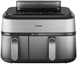 Мультипечь Philips Ovi Dual Steam 2750Вт, чаша-3+6л, сенсорное управл., 12 авто. программ, пластик/металл
