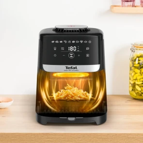 Мультипечь Tefal Easy Fry Silence, 1670Вт, чаша-5л, сенсорное управл., 10 программ, пластик, черный №10