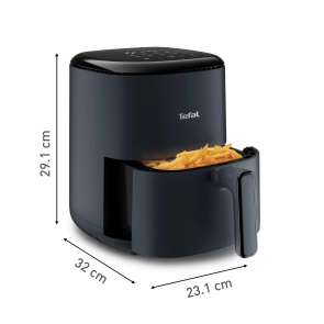 Мультипіч Tefal EasyFry Compact, 1300Вт, чаша-3л, сенсорне керув., пластик, темно-синій №4
