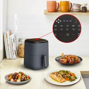 Мультипіч Tefal EasyFry Compact, 1300Вт, чаша-3л, сенсорне керув., пластик, темно-синій №6