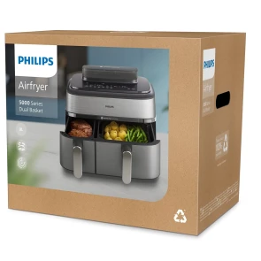 Мультипечь Philips Ovi Dual Steam 2750Вт, чаша-3+6л, сенсорное управл., 12 авто. программ, пластик/металл №8