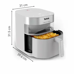 Мультипечь Tefal Easy Fry Infrared, 1500Вт, чаша-7л, сенсорное управл., 8 программ, с окошком, пластик, светло-серый №6