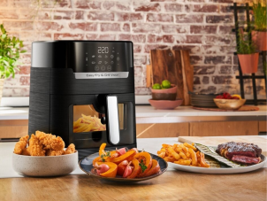 Мультипечь Moulinex Easy Fry&Grill Window, 1550Вт, чаша-4.2л, сенсорное управл., 8 программ, с окошком, пластик, черный №3