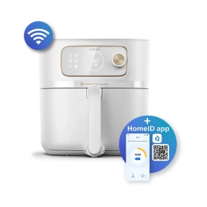 Мультипечь Philips Combi XXL Connected 2200Вт, чаша-8.3л, сенсорное управл., 22 авто. программ, пластик, белый №4