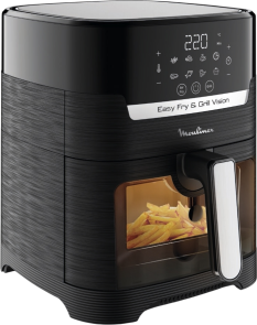 Мультипечь Moulinex Easy Fry&Grill Window, 1550Вт, чаша-4.2л, сенсорное управл., 8 программ, с окошком, пластик, черный №4