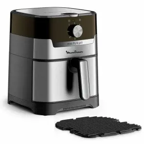 Мультипечь Moulinex EasyFry&Grill, 1550Вт, чаша-4.2л, механическое управл., пластик, серый №5