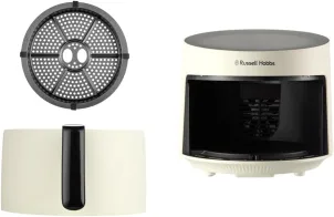 Мультипіч Russell Hobbs Satisfry Panoramic- 1500Вт, чаша-5л, сенсорне управл., 10 авто. програм, пластик/скло, кремовий №10