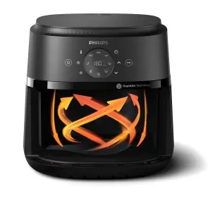 Мультипечь Philips Ovi Series 2000 1700Вт, чаша-6.2л, сенсорное управл., 13 авто. программ, пластик, черный №6