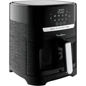 Мультипечь Moulinex Easy Fry&Grill Window, 1550Вт, чаша-4.2л, сенсорное управл., 8 программ, с окошком, пластик, черный №5